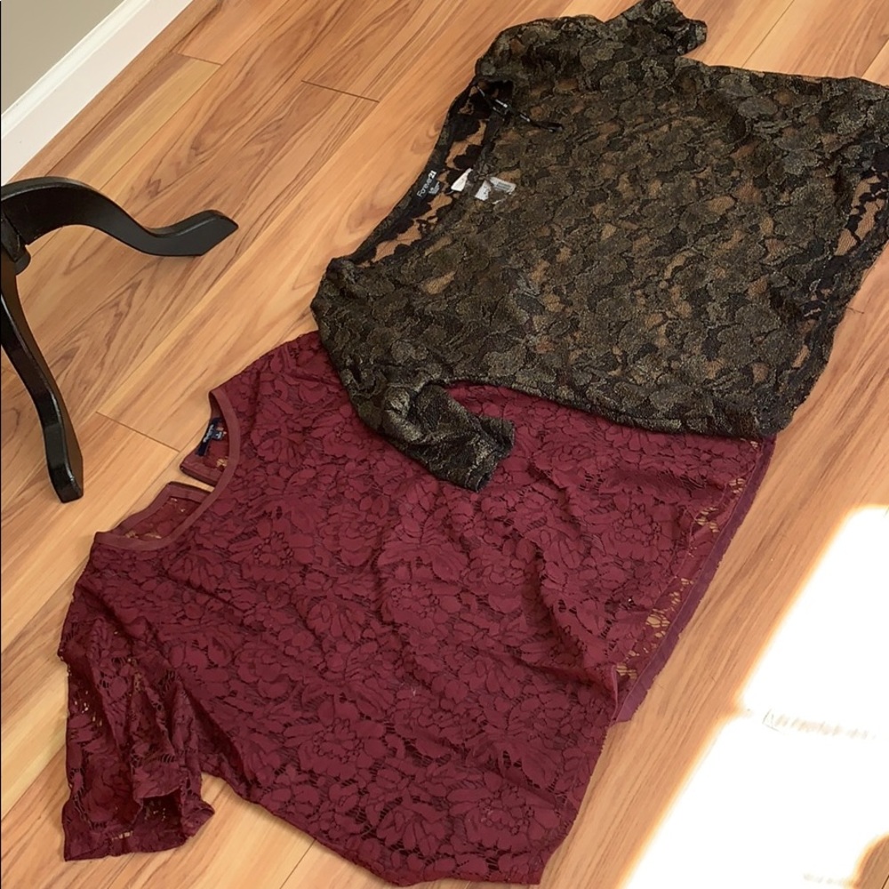 2 Lace Tops for $5!!
